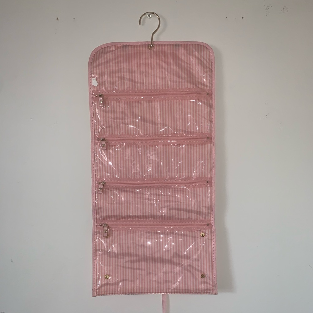 Victoria Secret Roll-Up Travel Makeup Bag, Pink